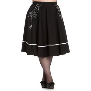 Hell Bunny Spider Web Circle Skirt